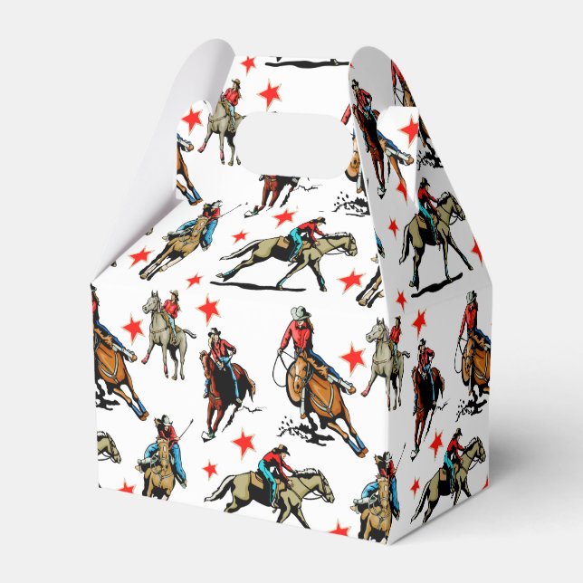 Ballotins Des Chauffeuses De Rodéo Occidentales À Cheval (Verso)