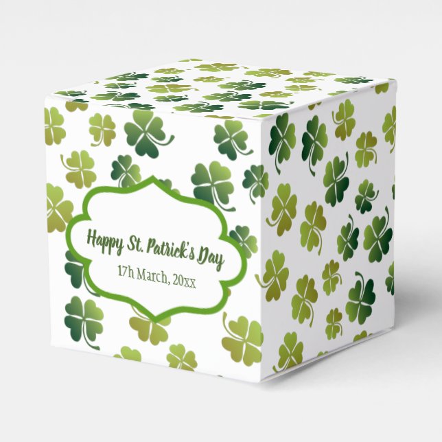 Ballotins Des trèfles chanceux pour la Saint Patrick (Verso)