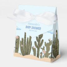Désert sauvage avec Cactus Baby shower mignon