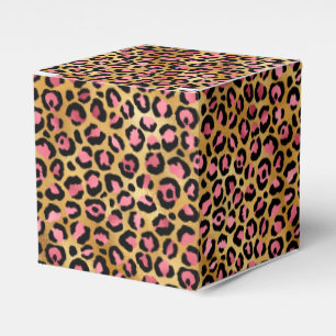 Ballotins Design de série Leopard rose et or 13