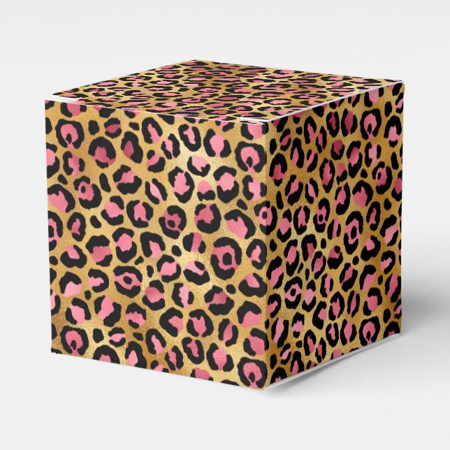 Ballotins Design de série Leopard rose et or 13 (Verso)