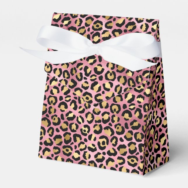Ballotins Design de série Leopard rose et or 15 (Verso)