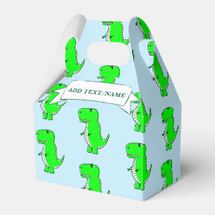 Ballotins Dessin de dinosaure vert personnalisé en bleu