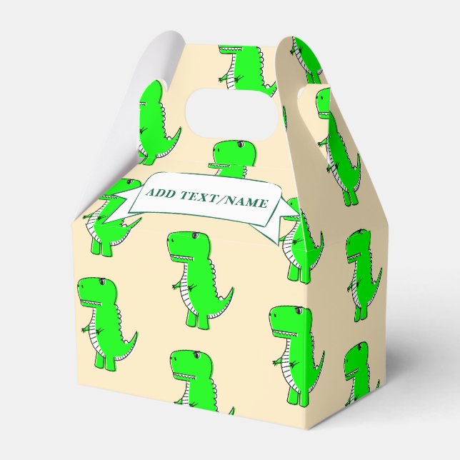 Ballotins Dessin Dinosaure Vert personnalisé (Verso)