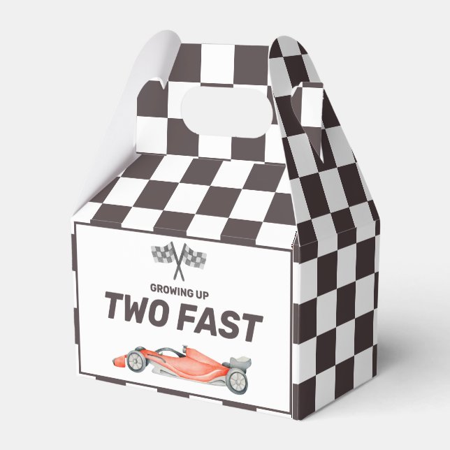 Ballotins Deux Fast Race Car 2nd Boy's Birthday Party (Verso)