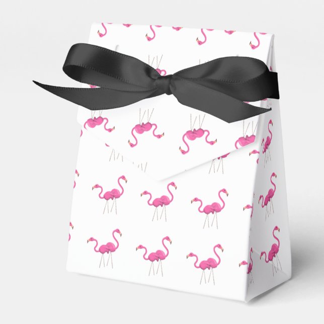 Ballotins Deux Flamants roses roses ensemble (Verso)