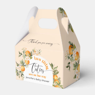 Ballotins Deux petites cuties jumeaux citrus baby shower