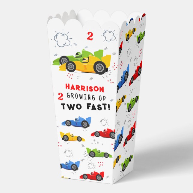 Ballotins Deux Rapides 2e Anniversaire Enfants Racing Voitur (Recto)