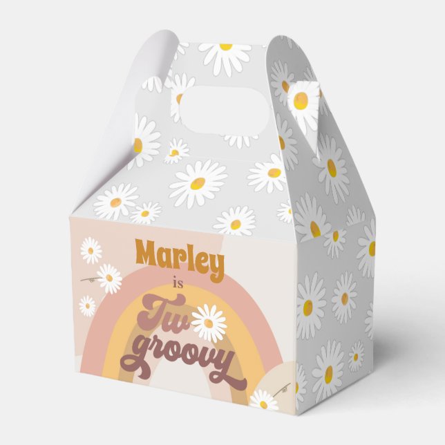 Ballotins Deux Retro Super Hippie Daisy Fille Anniversaire F (Verso)