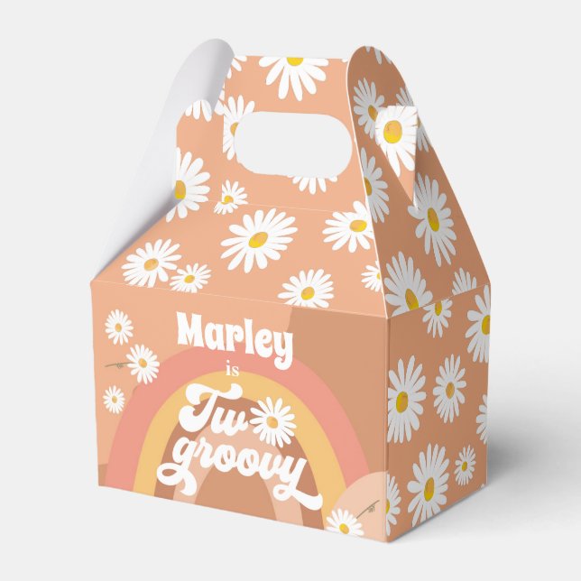 Ballotins Deux Retro Super Hippie Daisy Girl Anniversaire (Verso)