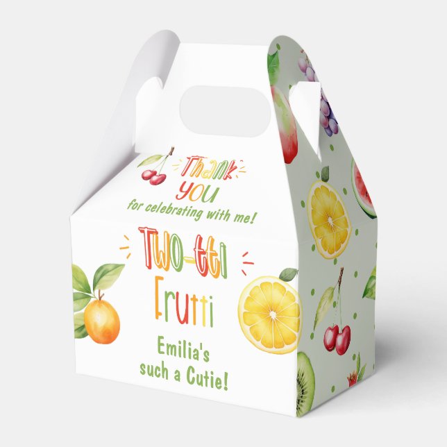 Ballotins Deux tti frutti 2e anniversaire Merci (Verso)