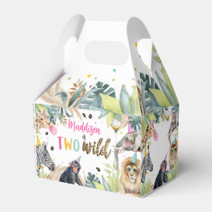 Ballotins Deux Wild Safari Party Animaux Fille 2e anniversai