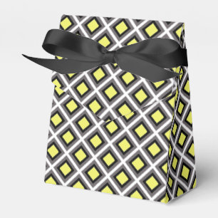 Ballotins Diamants d'ikat gris foncé, noir, jaune par STaylo