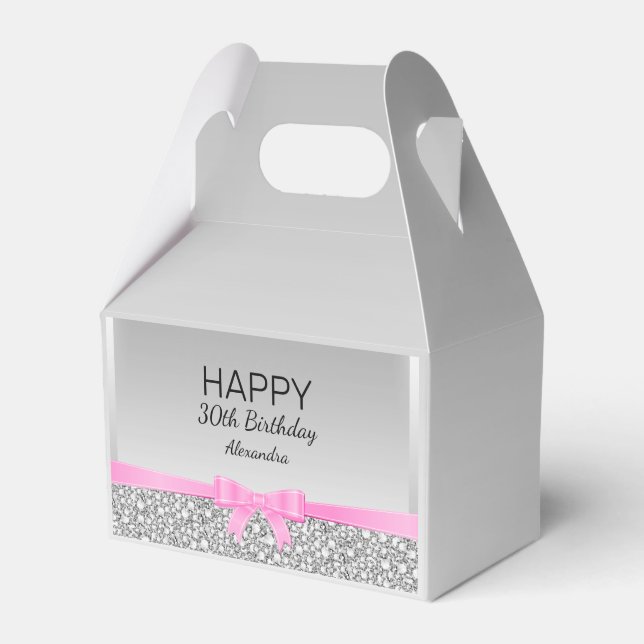 Ballotins Diamants Et Ruban Rose 30e Anniversaire (Verso)