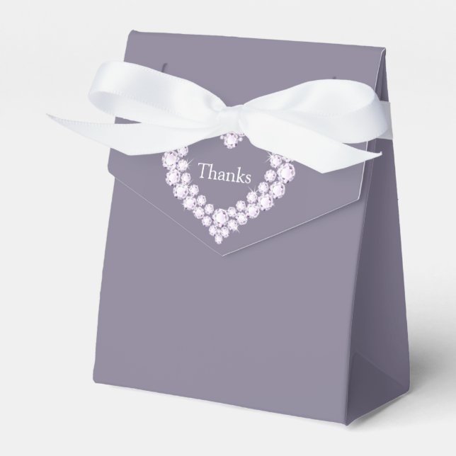 Ballotins Diamond mariage coeur merci ballotin (Verso)