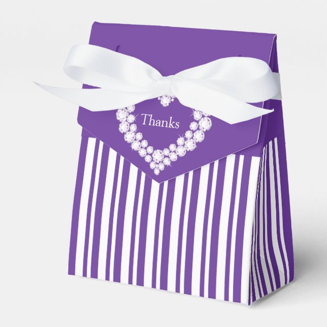 Ballotins Diamond mariage coeur merci ballotin (Verso)