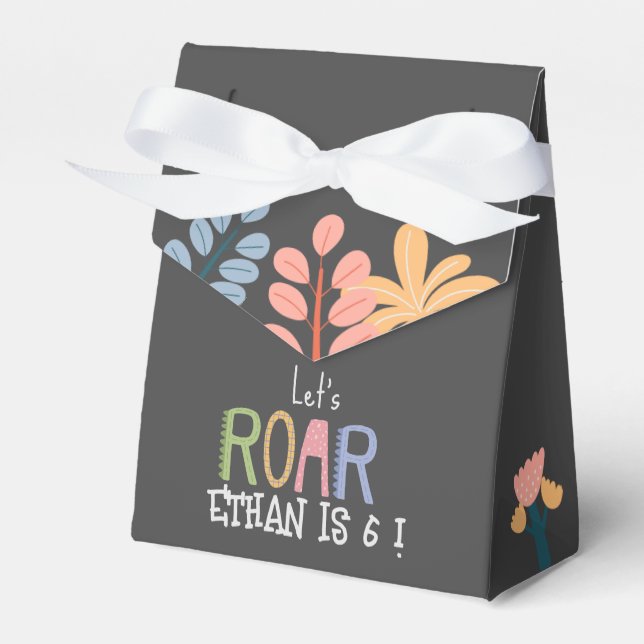 Ballotins Dinos, rugissons anniversaires de enfants (Verso)