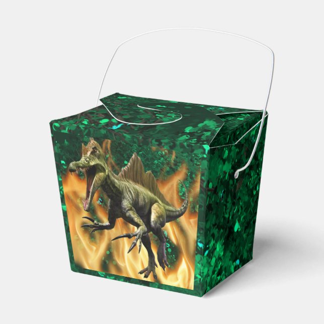 Ballotins Dinosaur rugissement illustration feu feuille anni (Verso)
