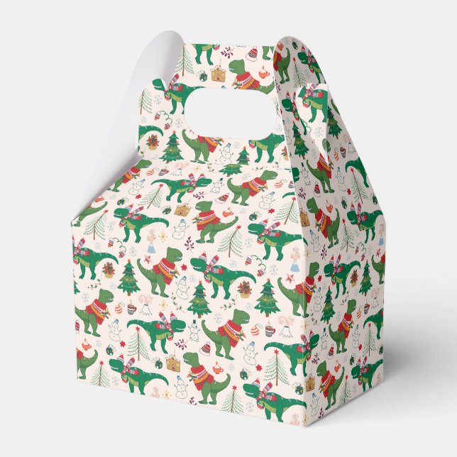 Ballotins Dinosaures dans Sweaters Motif de Noël (Verso)