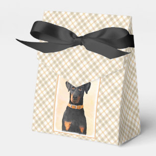 Ballotins Doberman Pinscher Peinture non découpée Art origin