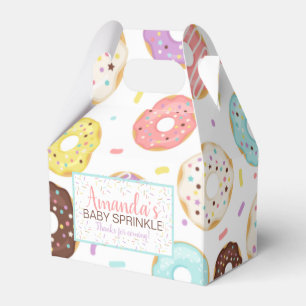 Ballotins Donut Baby Sprinkle Party Favoriser Box