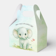 Douce Éléphant Géant Vert Safari Baby Shower