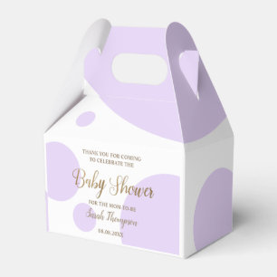 Ballotins Douche bébé blanc lavande violette personnalisée