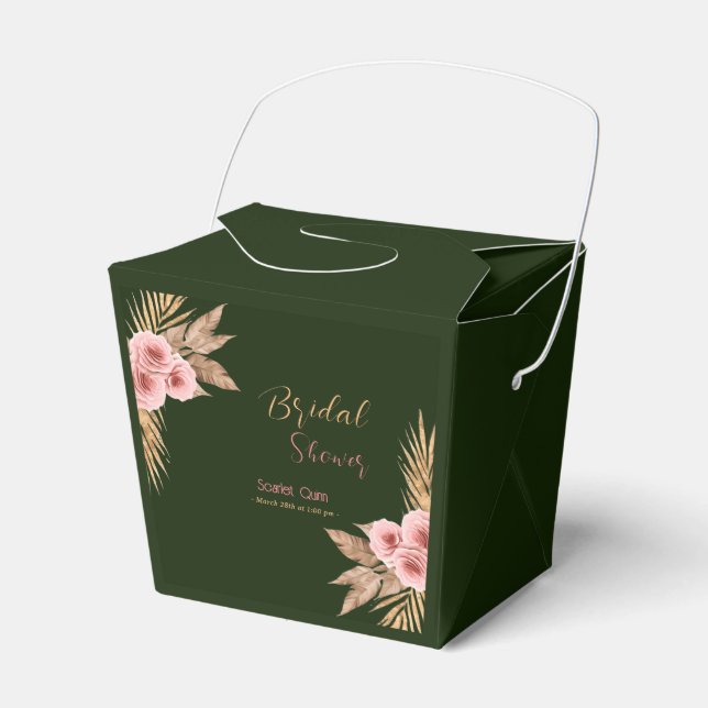 Ballotins Douche nuptiale moderne boho rose rousse rose bouf (Verso)