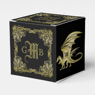 Ballotins Dragon Monogramme Or Cadre de livre traditionnel C