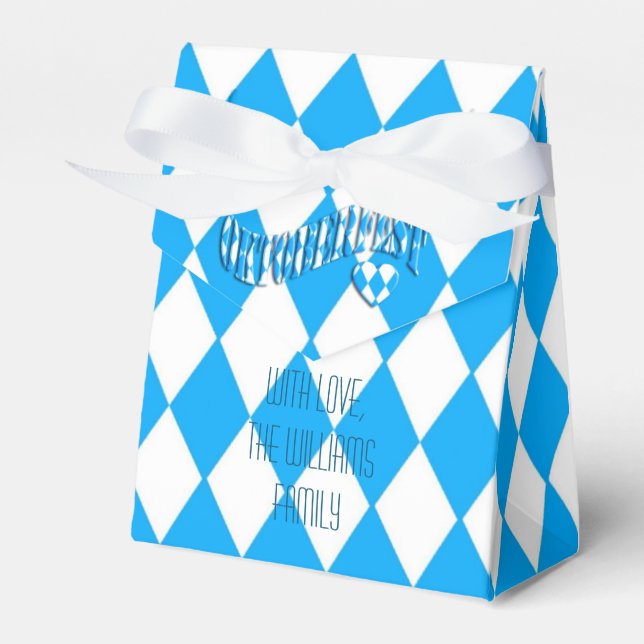 Ballotins Drapeau bavarois bleu et blanc Motif Oktoberfest (Verso)