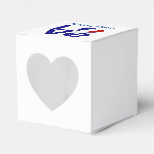 Ballotins Drapeau d'AMOUR Bleu Français Fête du Coeur Person