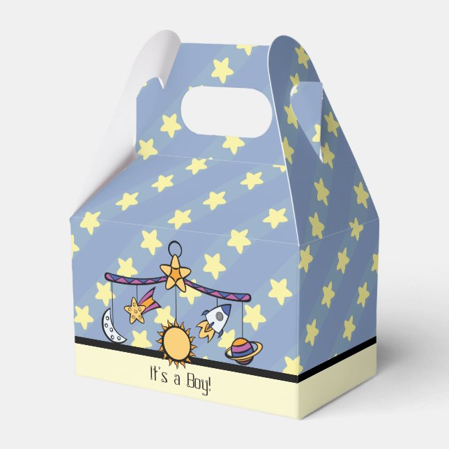Ballotins Dreams of Space Mobile Baby shower Ballotin (Verso)