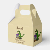 Drôle alligator vert cuisine dessin animé