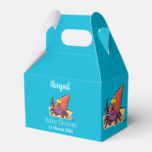 Ballotins Drôle mignon caricature pourpre crabe ermite