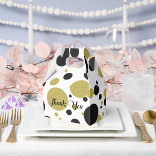 Ballotins du Gatsby Gold Polka-Dot Wedding Party