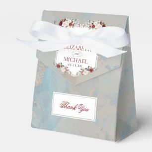 Ballotins Dusty Blue Bourgogne Blush Floral