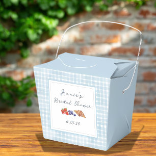 Ballotins Dusty Blue En vichy Brunch Fête des mariées Pique-