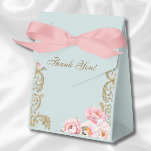 Ballotins Dusty Blue Rococo Vintage Floral Baby shower