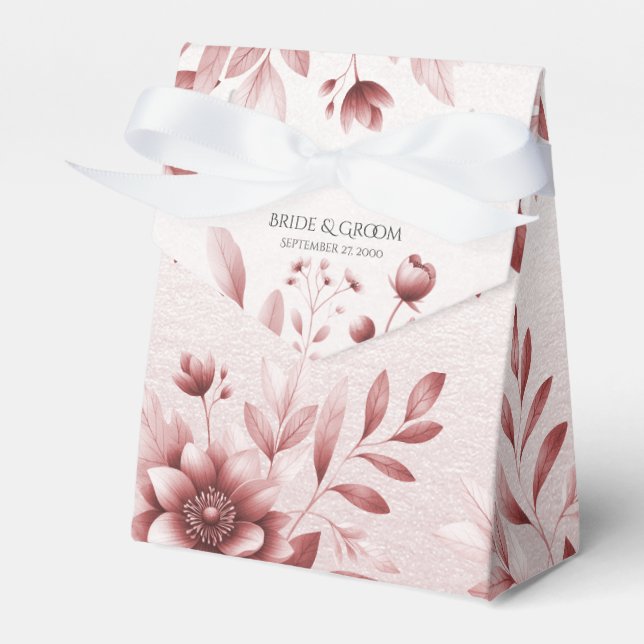 Ballotins Dusty Rose Floral Ballotin (Verso)
