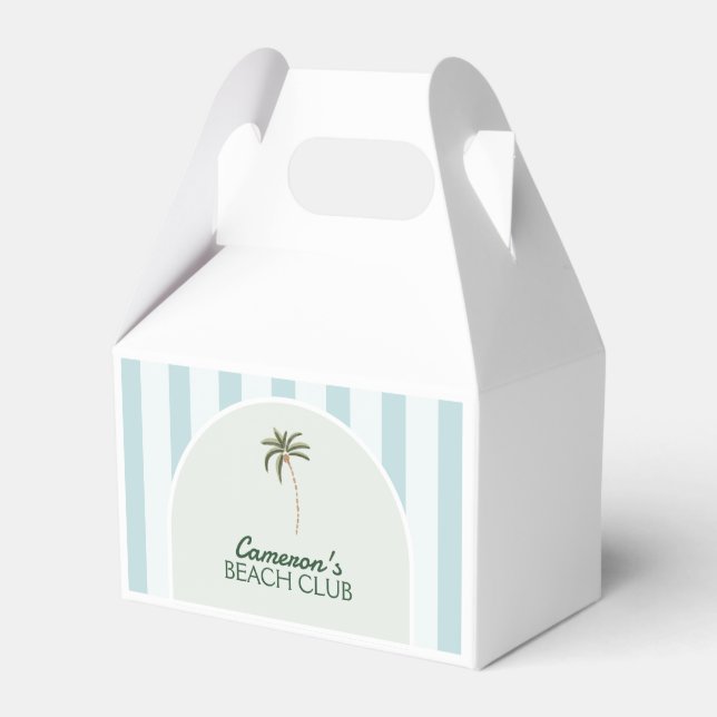 Ballotins Editable Beach Club Cabana Anniversaire (Verso)
