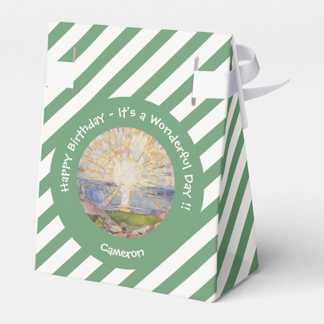 Ballotins Edvard Munch Le Soleil (Solen) - Articles de fête  (Arrière)