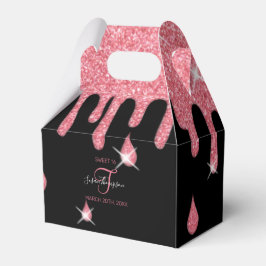 Ballotins Effet de Parties scintillant rose personnalisé Éti