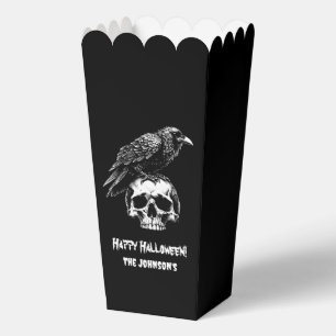 Ballotins Éffrayant Corbeau crâne Popcorn Ballotin d'Hallowe