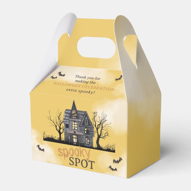 Ballotins Éffrayant Haunted House Halloween Party Gable 4x2. (Verso)