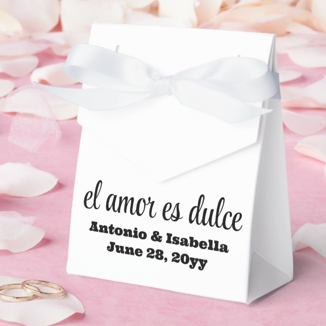 Ballotins El amor es dulce mariage accueil pour invités (Mariage)