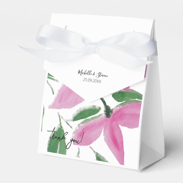 Ballotins Élégant Art Fleur sauvage d'aquarelle romantique (Verso)