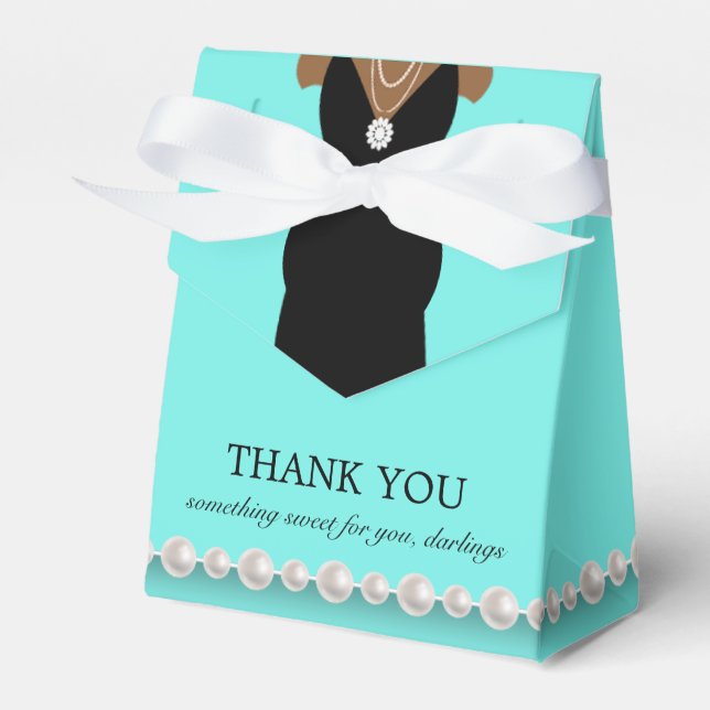 Ballotins Elégant Baby shower à thème Tiffany bleu Turquoise (Verso)