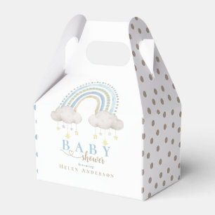 Ballotins Elégant Baby shower bleu Whimsical Rainbow Boho