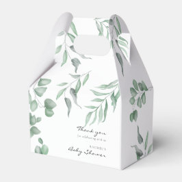 Ballotins Elégant Baby shower Eucalyptus Verdure Foliage