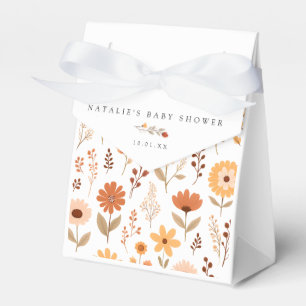 Ballotins Élégant Baby shower floral automne